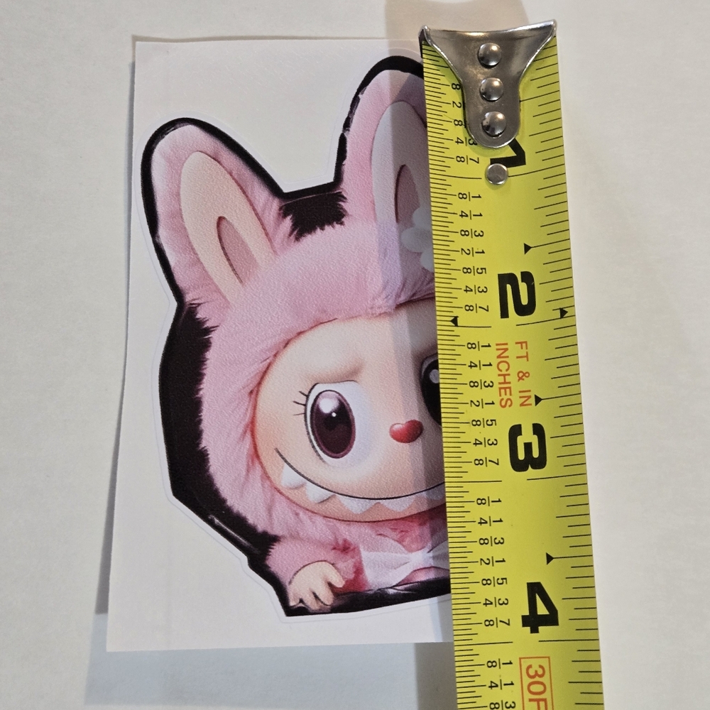 🍒🍒 Cute Pink Labubu Sticker - Picture 5 of 5